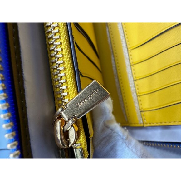 Kate Spade Katy Sunshine Floral Textured Leather Medium Zip Around Wallet NWT - Picture 14 of 15
